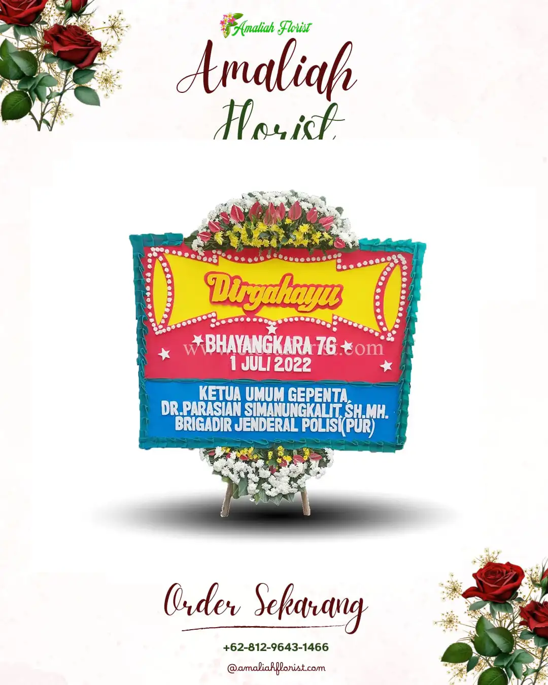 Papan Bunga HUT Ulang Tahun Dolopo